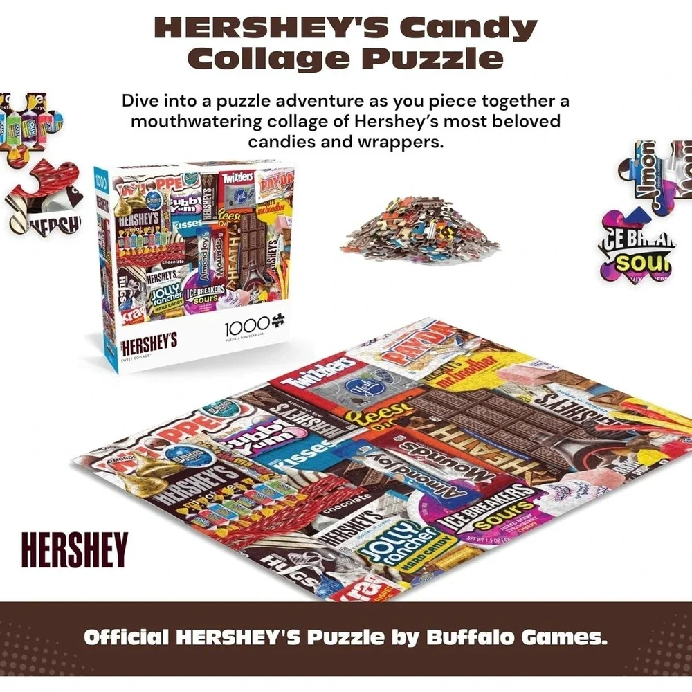 Buffalo Games 1000-Piece Hershey's Sweet‎ Collage Interlocking Jigsaw Puzzle